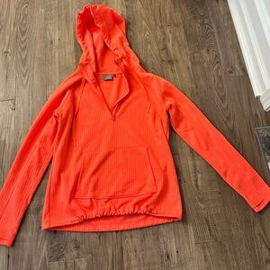 Athleta Vibrant Orange Hoodie Sweatshirt
